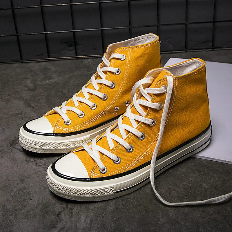 Men Casual Shoes High Top Mens Canvas For Woman Walking Fashion Flats Brand Students Sneakers 2020 New Spring Autumn | Обувь