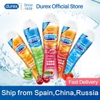 Лубрикант для секса Durex 50 мл с фруктовым вкусом, гладкая Анальная обезболивающая вагинальная смазка на водной основе, интимные товары для взрослых, смазка для пар