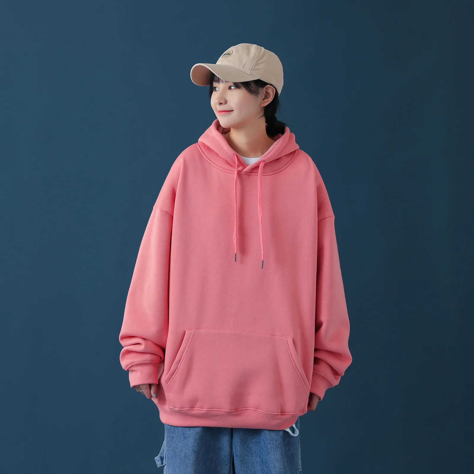 

2021 New Oversize Hoodies Women Hooded Cotton Thicken Warm Loose Hoodie Women Sweatshirts Lady plus size 4XL 5XL