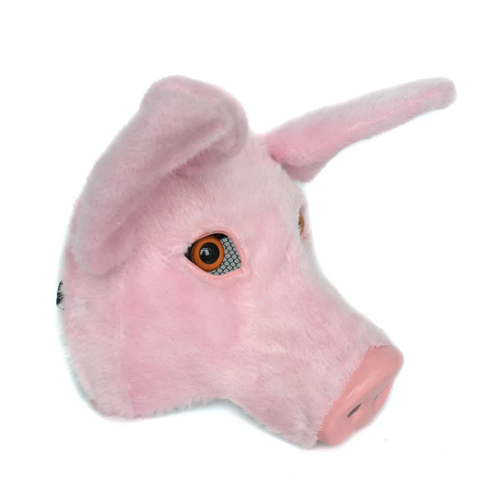 

Animal Fur Half Face Mask Fantasy Animal Dance Party BEASTARS Halloween Cosplay Pig Mask Panda Mask Husky Mask Stage Performance