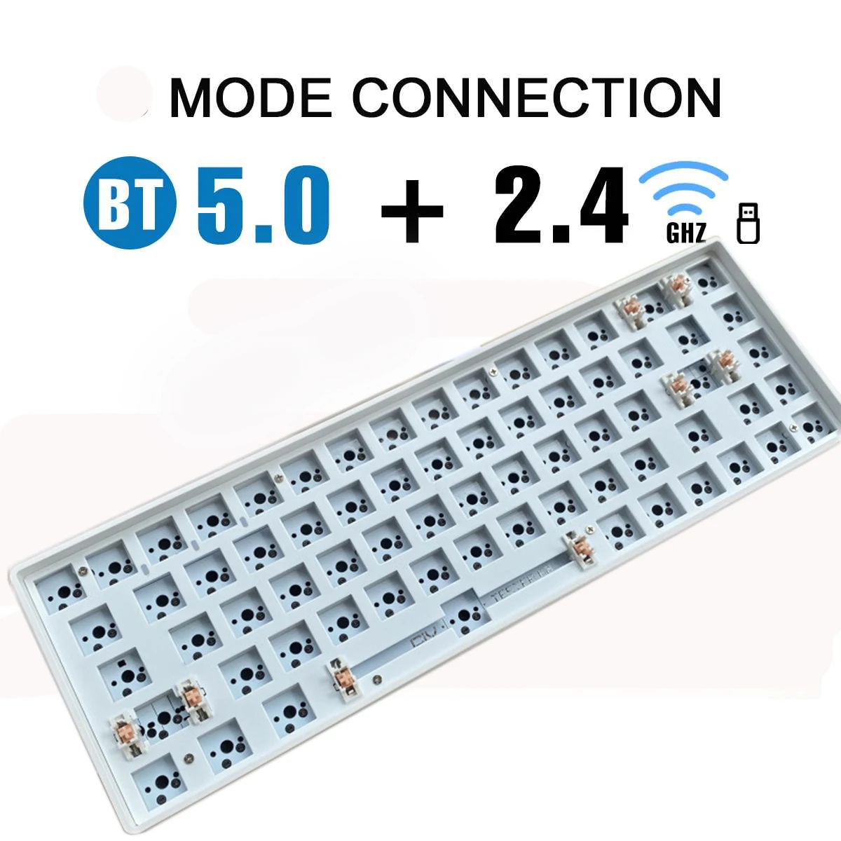 

Bluetooth Hotswap DIDIY Keyboard Kit TESTER Wireless 2.4G 68Keys Mute Cotton Compatiable With 3/5 Pins Switches