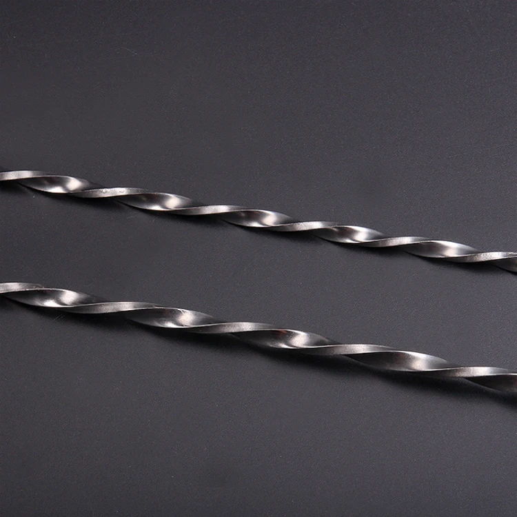 Спиральная ложка из нержавеющей стали с длинной ручкой для кофе молока коктейля