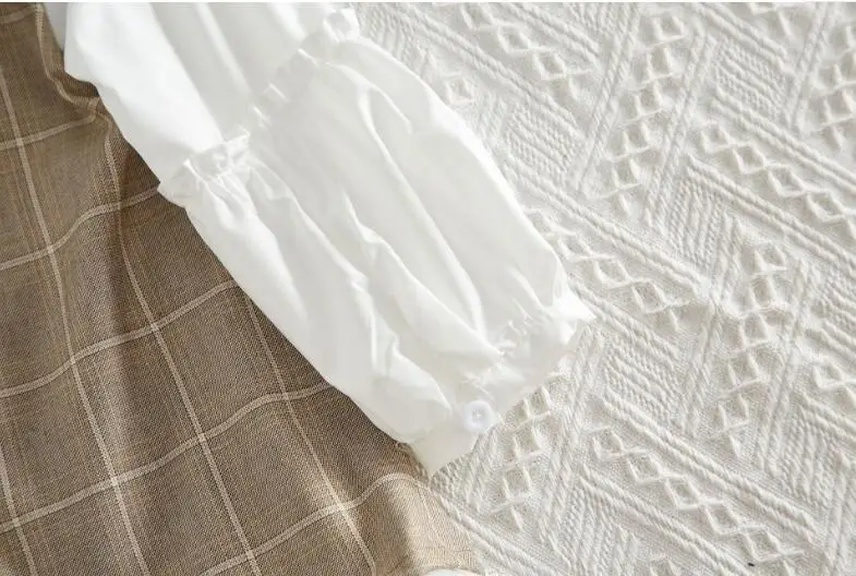 2019 Fall Children Girls Elegant Plaids Mesh Dresses Princess Fashion Clothing 5 pcs/lot Wholesale | Детская одежда и обувь