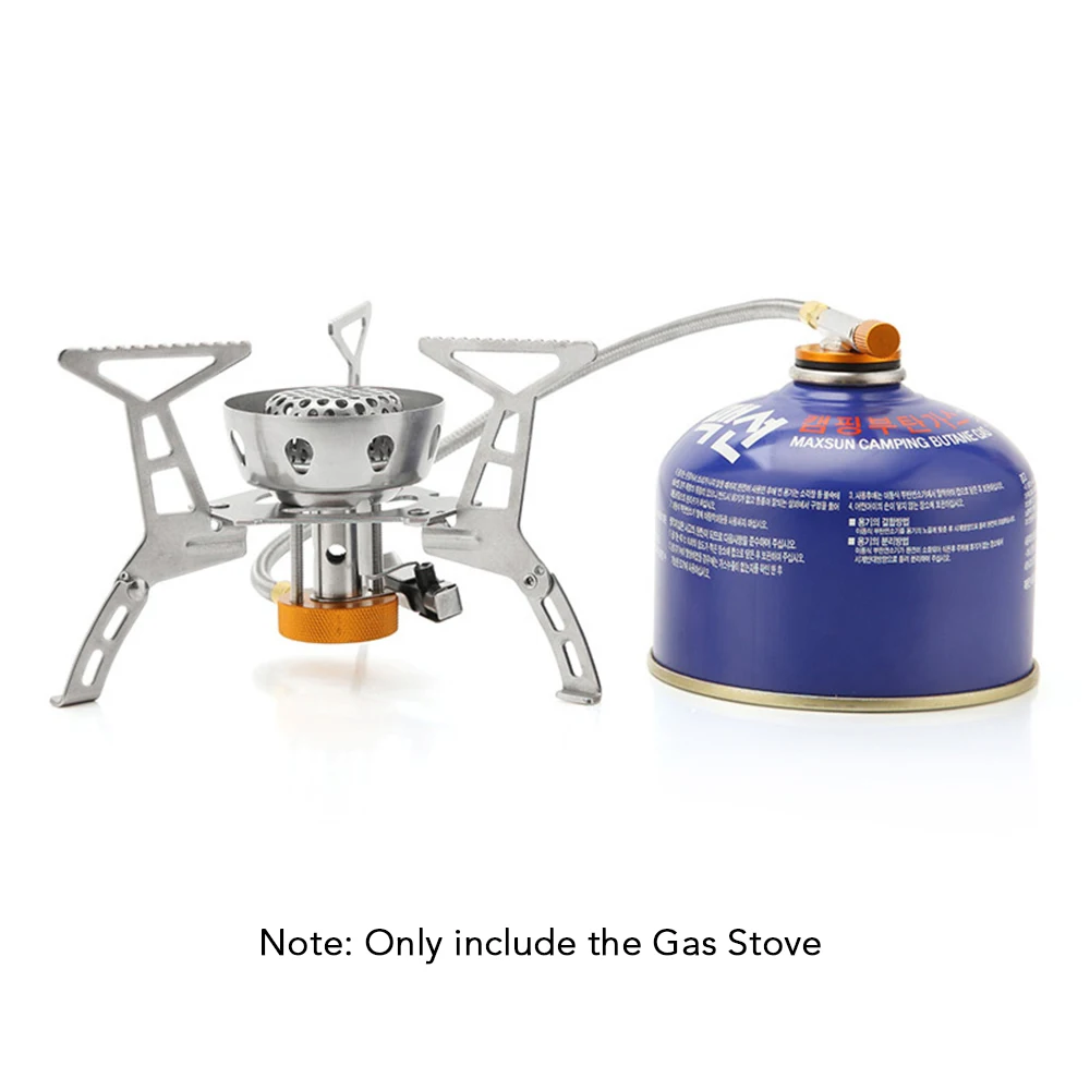 Туристическая горелка портативная газовая плита с пьезозажиганием складная