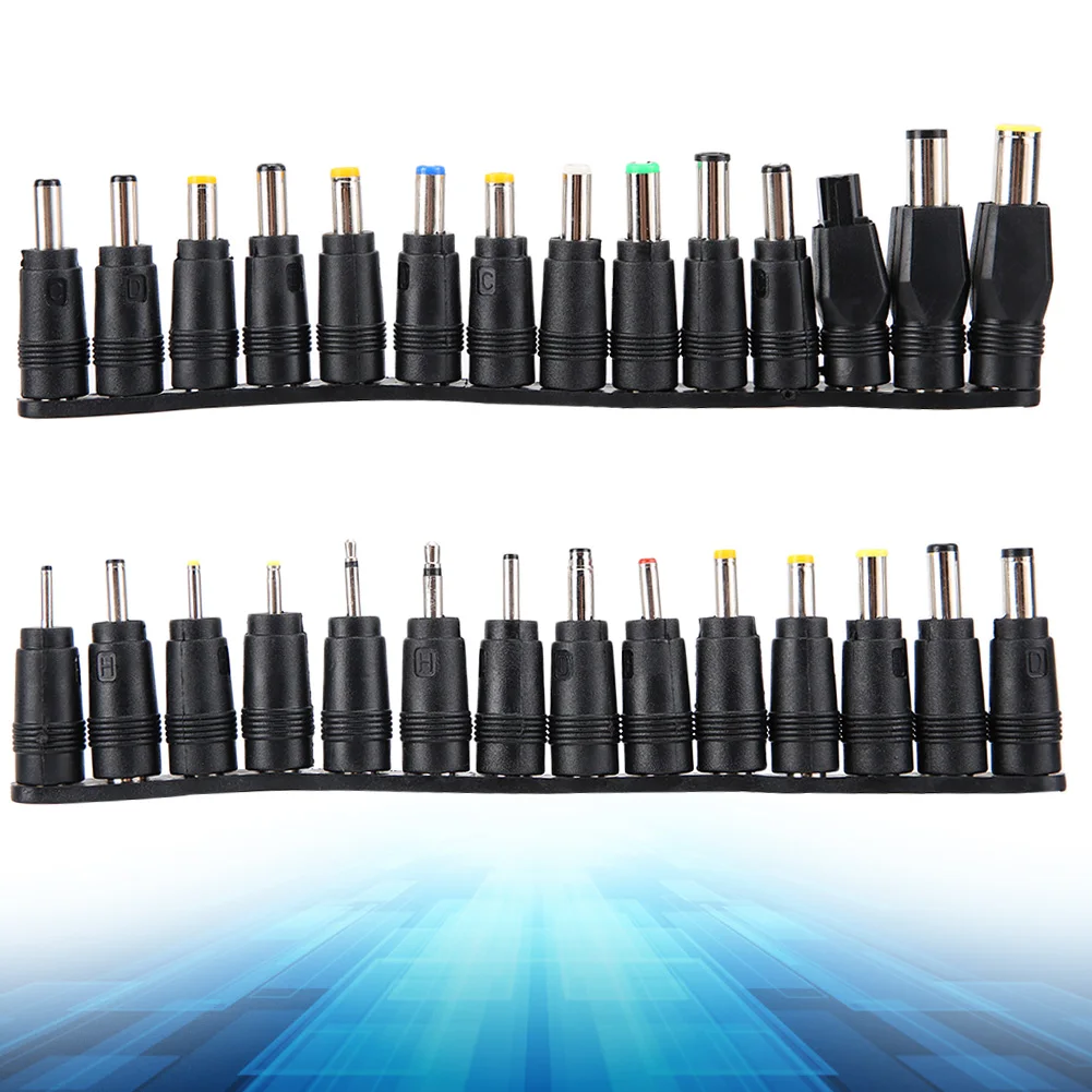 

28Pcs Adapter Connector Universal Adapter Connector Notebook Laptop Power Supply Charger Adapter Connectors Plug And Play New