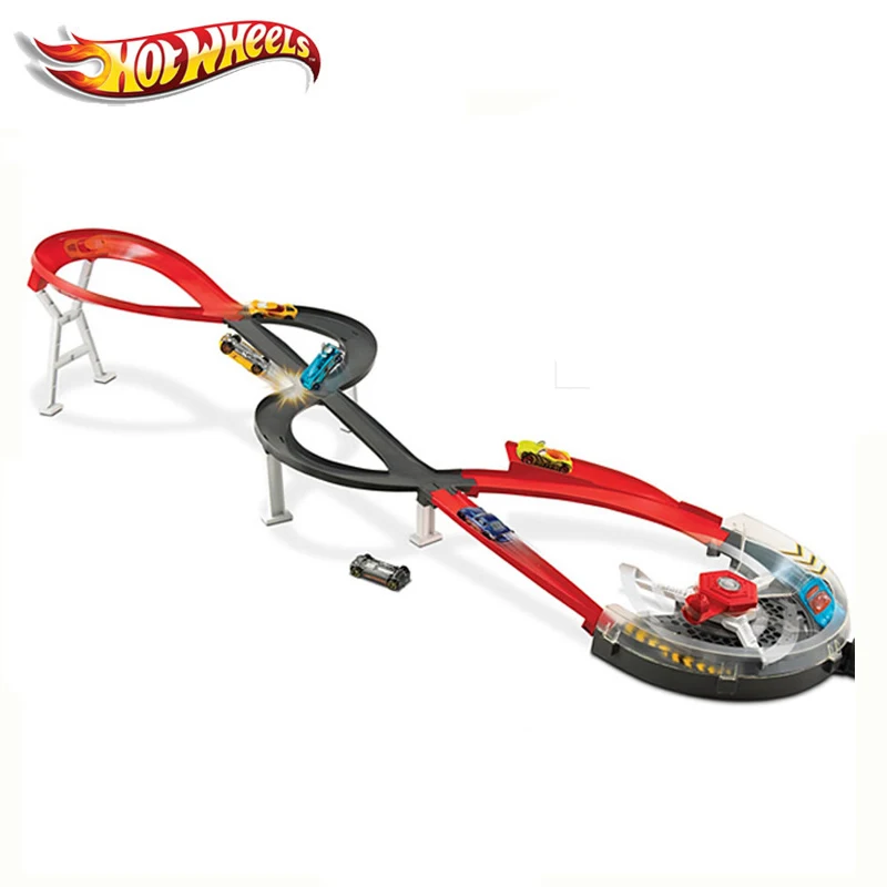 Hot Wheels Roundabout трек игрушки модели автомобилей классическая игрушка автомобиль подарок на день рождения для детей Pista Hotwheels Juguetes W5093