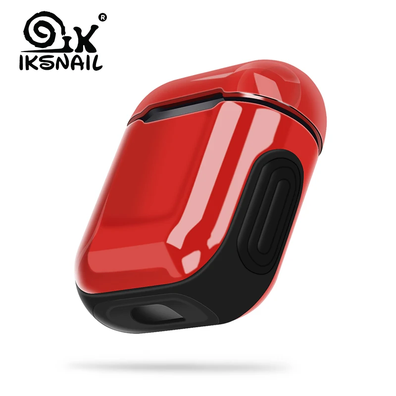 

IKSNAIL For Apple Airpods 1 Case For Bluetooth Wireless Earphone Anti-Knock Glossy Protective Cover For Air pods Charging Box