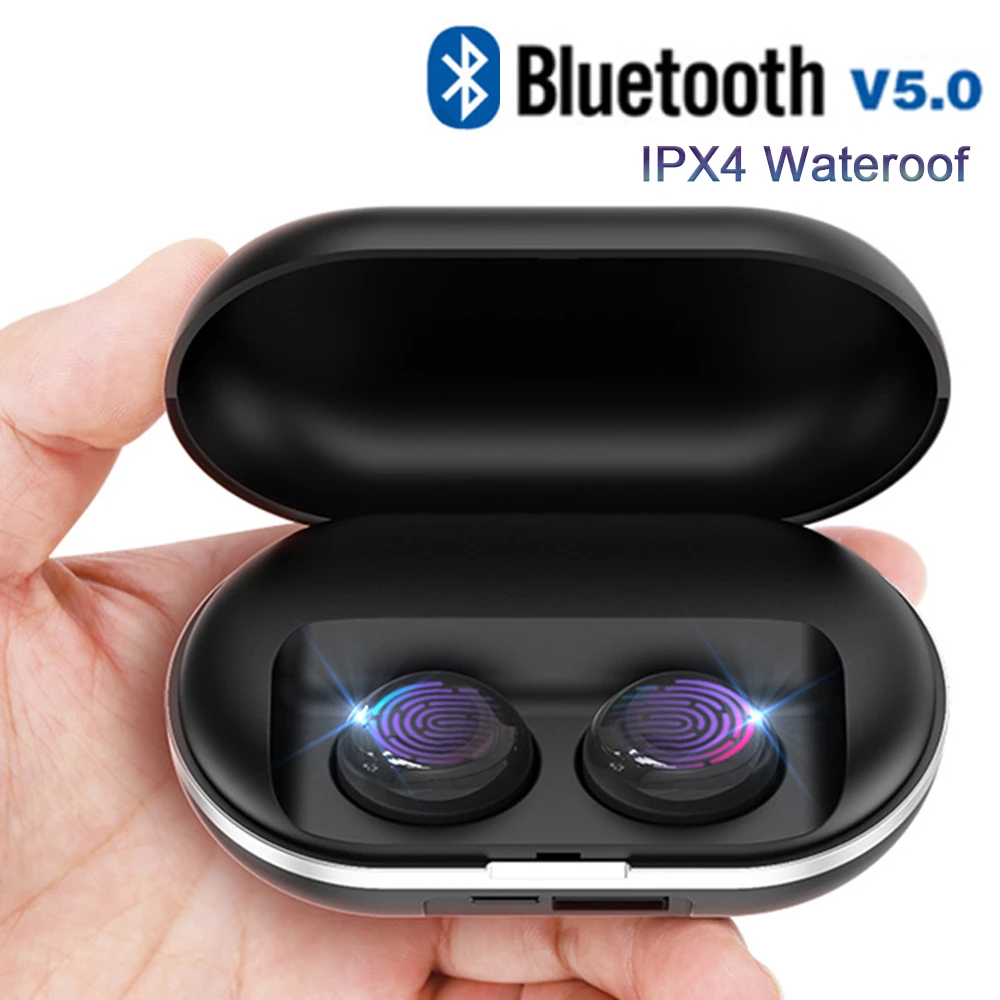 Спортивные Беспроводные наушники Bluetooth с шумоподавлением водонепроницаемые Ipx4