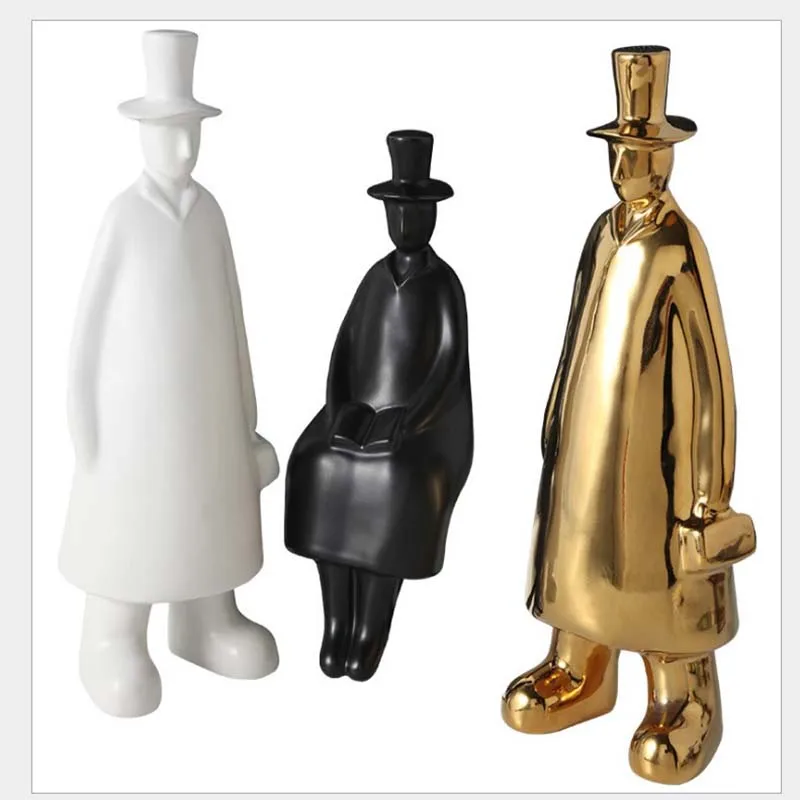 

Nordic Miniatures Figurine Craft Art People Abstract Sculpture Home Office Desktop Decoration Gift TV Cabinet Office Decoration