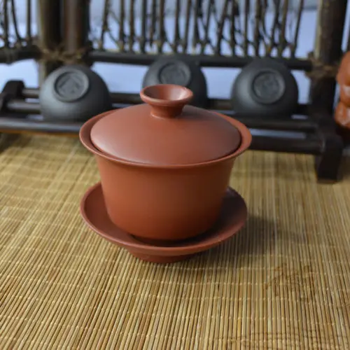 [GRANDNESS] Yixing Gaiwan красный чистый чай кунг-фу Zisha фарфоровый чайный набор чашки и