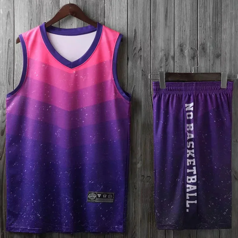Мужские женские детские баскетбольные комплекты из джерси униформа спортивный