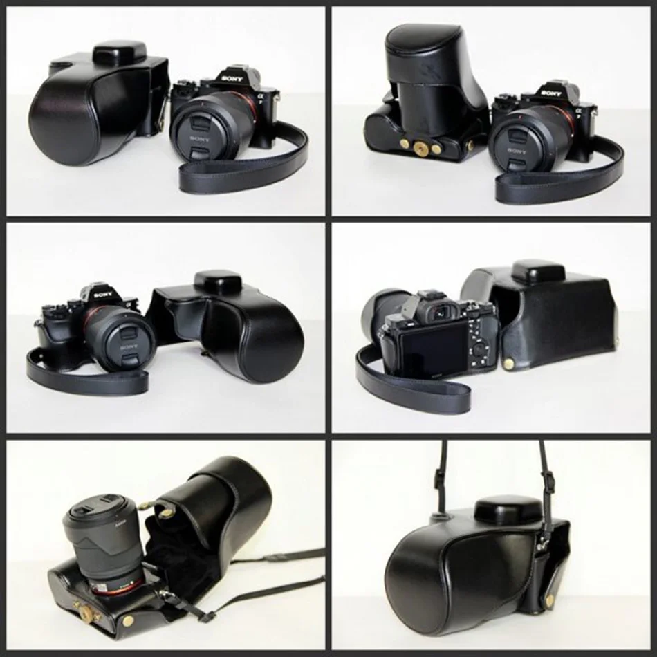 Чехол из искусственной кожи для камеры Sony ILCE-7R A7R (28-70) защитный чехол