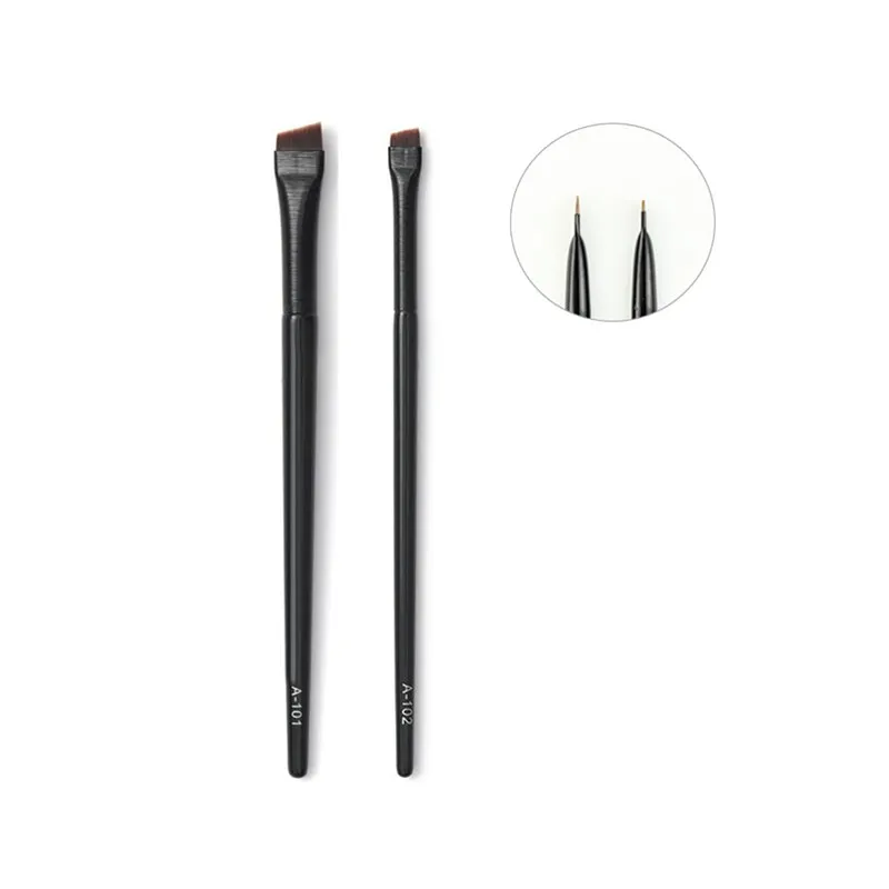 

Super Thin Eyebrow Brush Eyeliner Brush Synthetic Hair Angled Sharp Fine Eye Liner Brow Brushes Cosmetic Beauty Make Up Tools