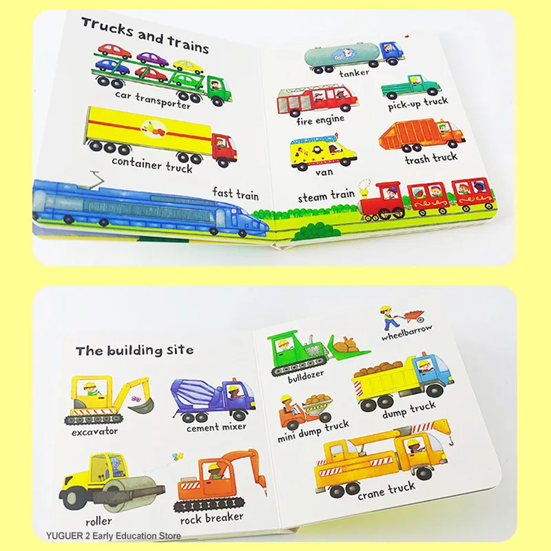 10 шт./компл. английские книги Usborne очень первые слова Книга в твердом переплете