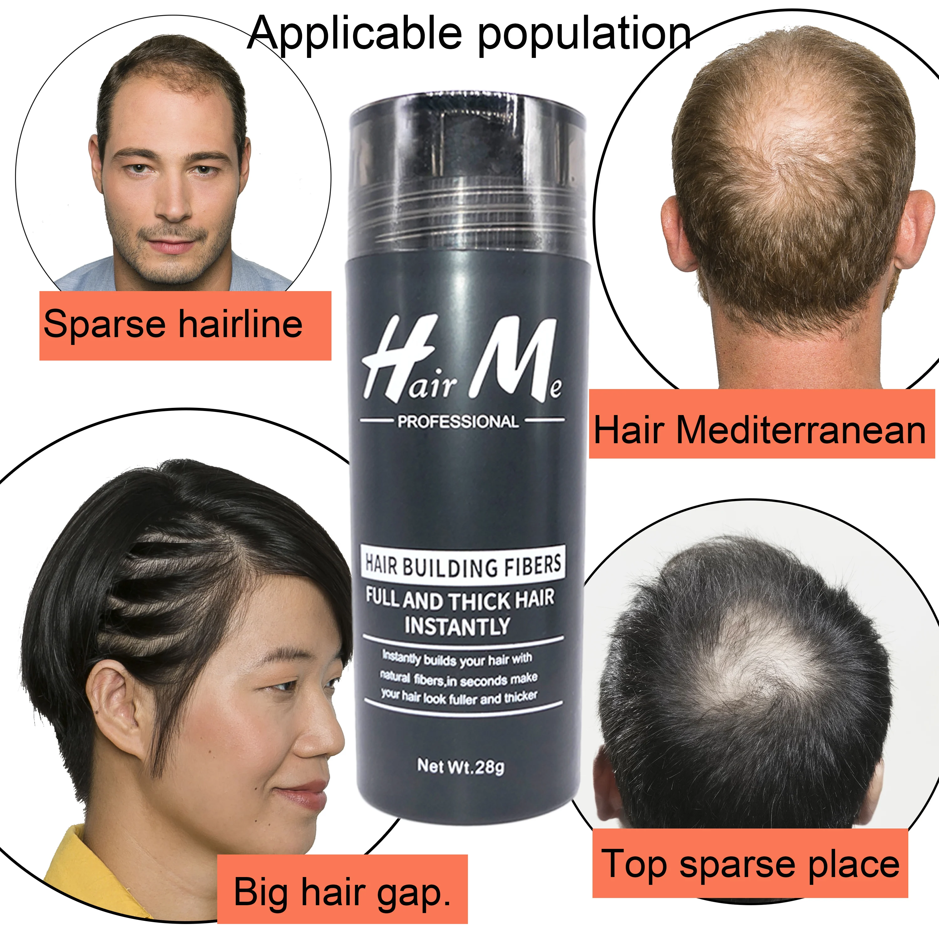 HairMe волосы строительные волокна 28gHair рост кератиновые волокна волос в секунде 15 цвет можно выбрать