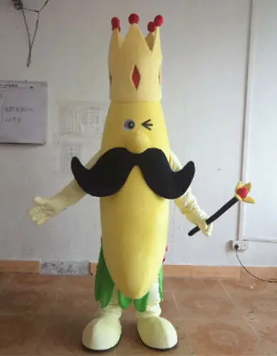 Костюм талисмана банан Кинг вечерние костюмы для косплея на Хэллоуин