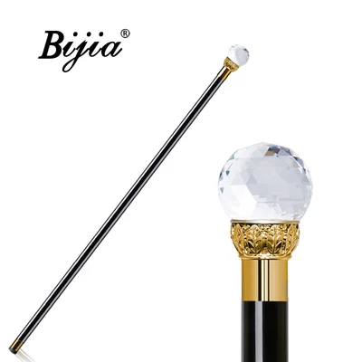 Gold crystal BIJIA джентльмен трость domineering ручка в виде животного скипетр креативный подарок civilized трость - Цвет: Gold crystal