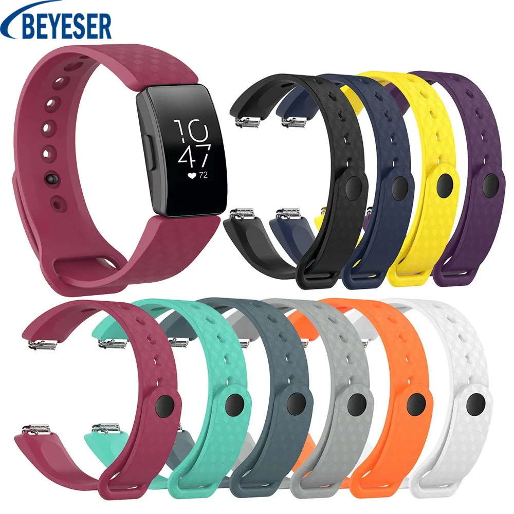 

Soft Silicone Wristband Strap Bracelet For Fitbit Inspire HR/ ace2 Multi Colors Sport Smart watch Replacement Watch Wristband