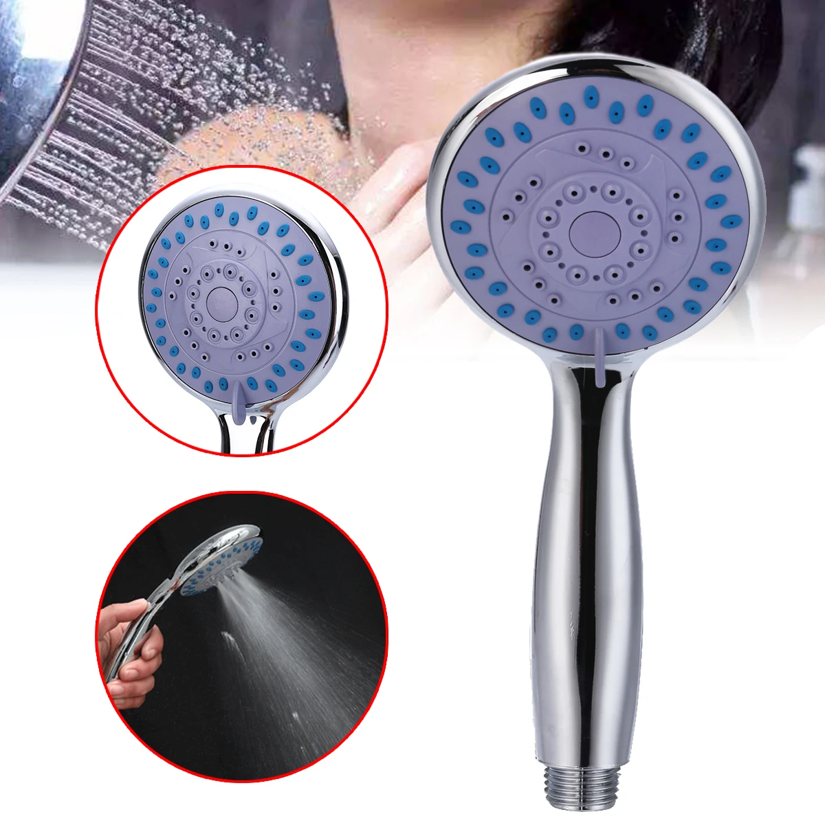 Душевая лейка с 3 режимами функциональный ручной регулируемый фильтр для ванной