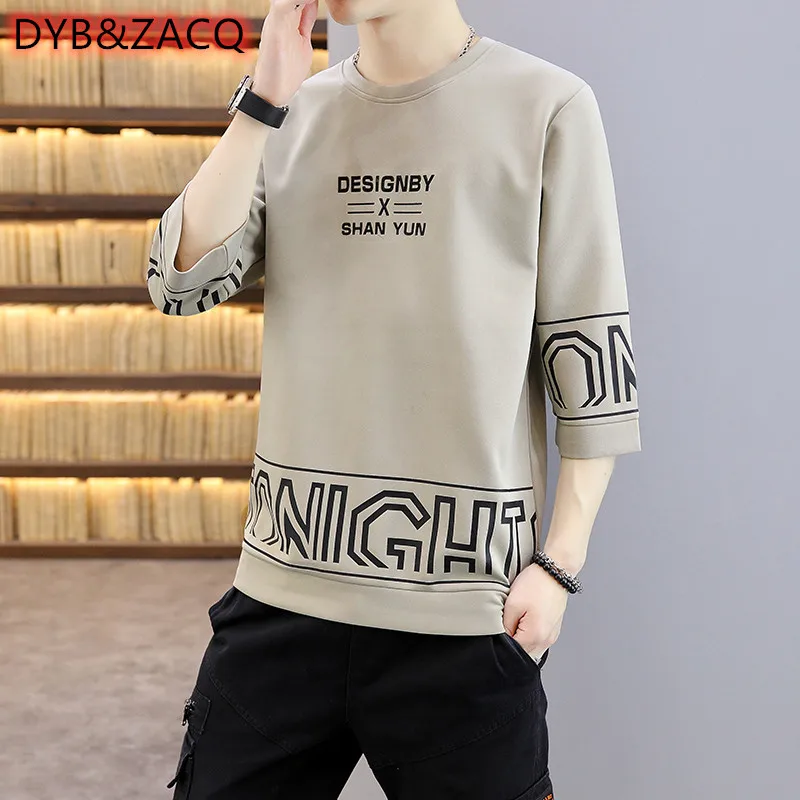 

Футболка мужская с коротким рукавом, свободный тренд на весну, пять минут, модный топ с популярным логотипом в Гонконге