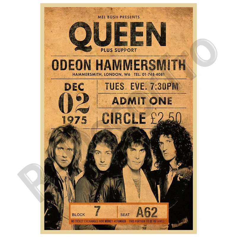 Винтажный настенный аниме постер рок-королевы фигурка эстетика для дома