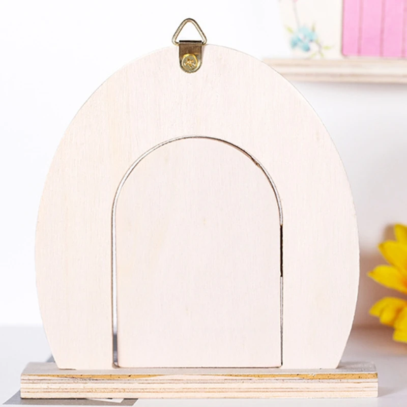 Miniature Fairy Wooden Garden Pink Arch Door 3D DIY Pixie Elf Mouse Hole Decor B03E | Дом и сад
