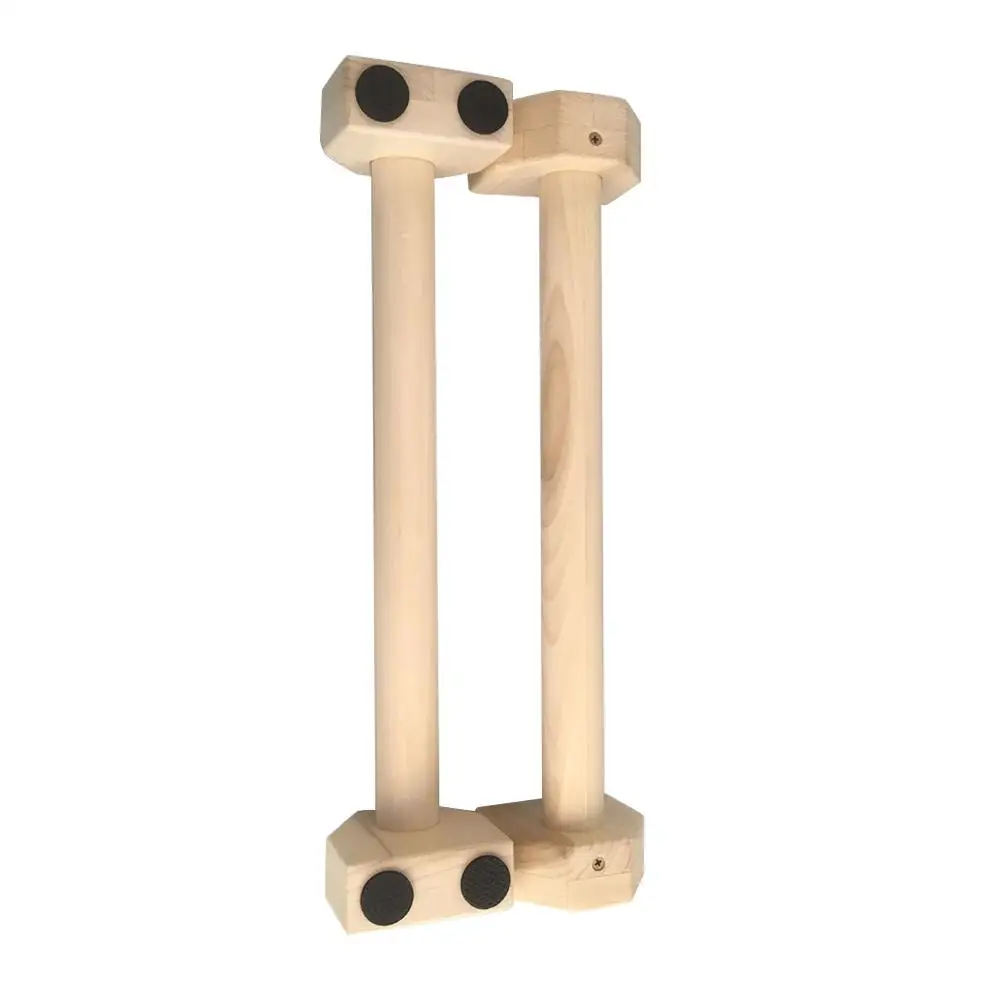 

Wood Fitness Push-Up Stands Bars Sport Gym Exercise Training Chest 50CM H Shape Calisthenics Handstand Parallel Bar Double Rod