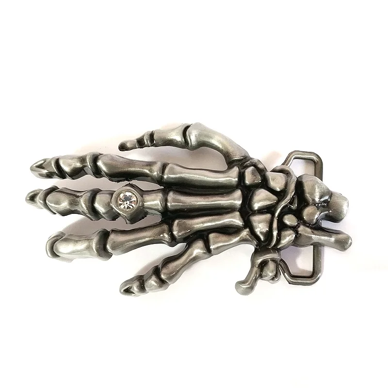 Мужская модная пряжка для ремня с косточками в стиле панк череп ручная