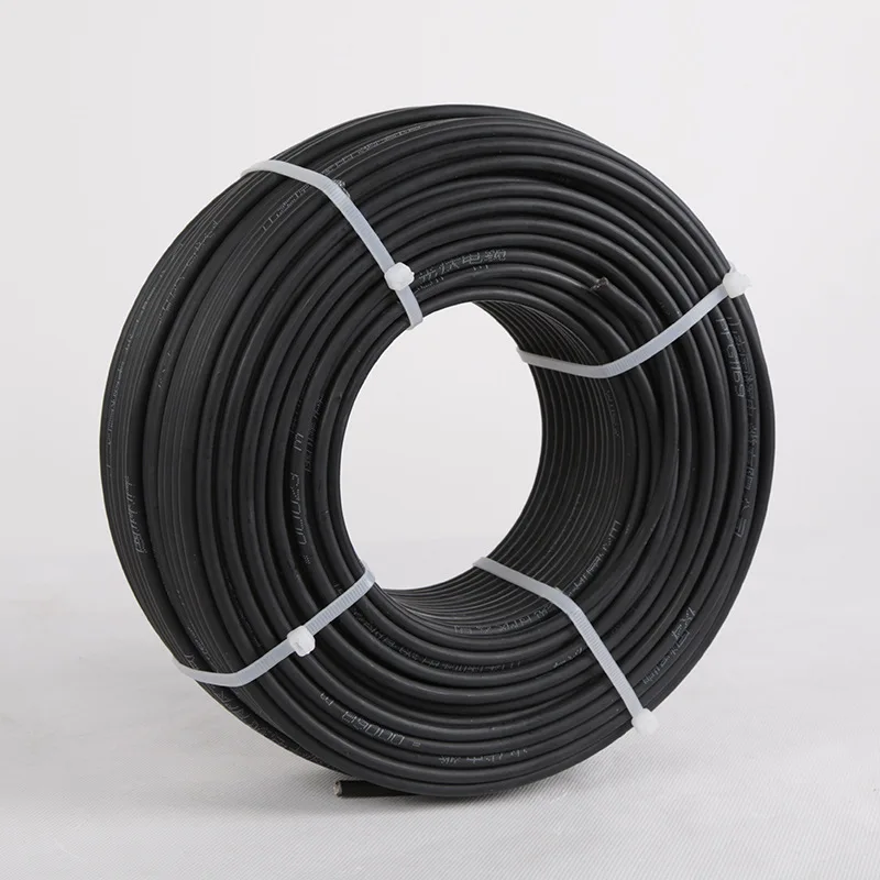 50 метров/рулон 12AWG одноядерный 4mm2 солнечный PV кабель Высокое качество 1x4mmsq