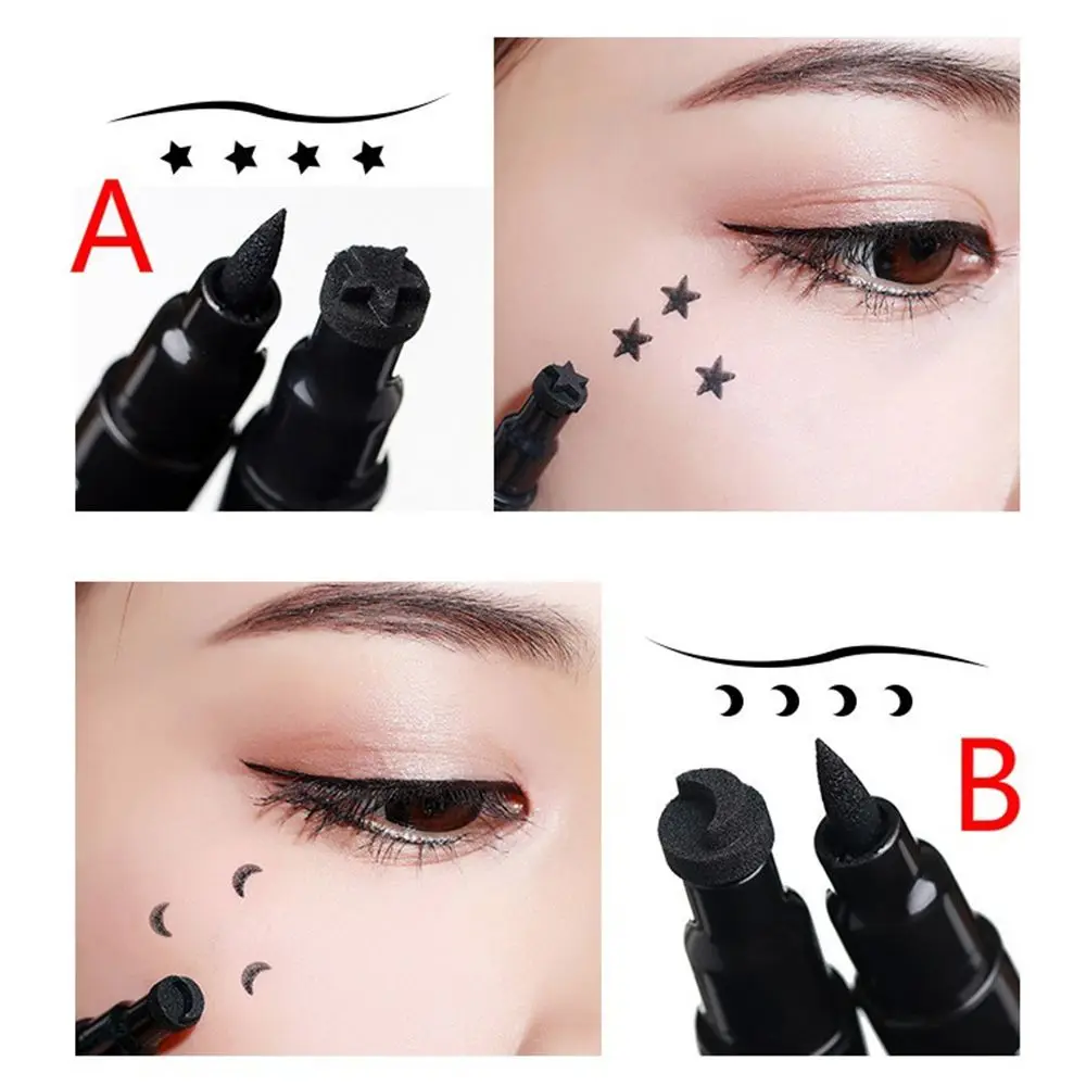 

Профессиональный макияж водостойкий стойкий штамп для татуировки подводка для глаз Ручка жидкая подводка для глаз двусторонний