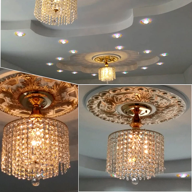 

Modern loft American vintage metal glass crystal Ceiling Light E27 Plafonnier LED Lamp Fixture Luminaire For Living Room bedroom