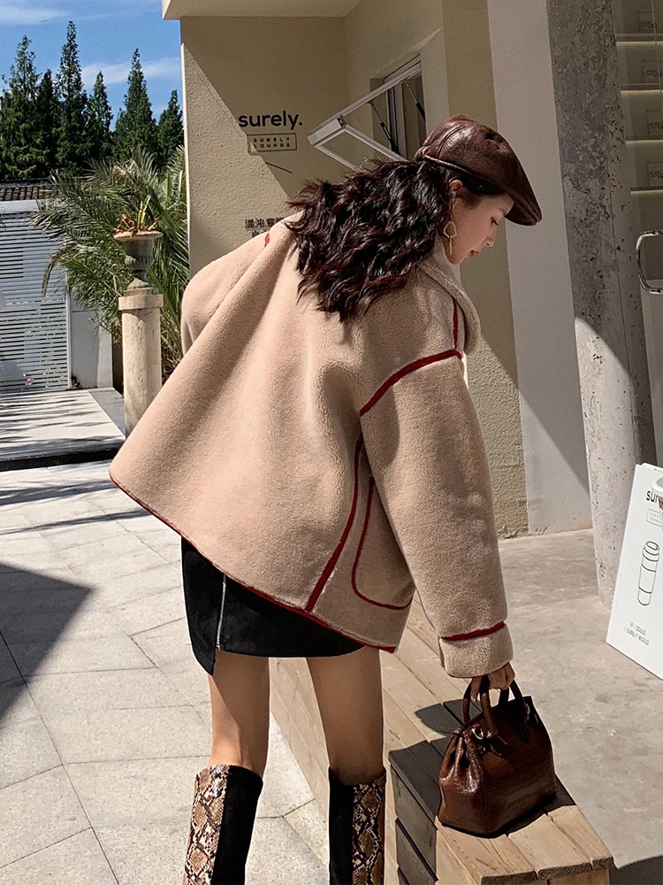 Женское пальто с натуральным мехом осенне-зимняя куртка для женщин 2020 Корейская