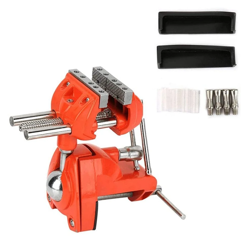 

360° Rotating Vise Adjustable 70mm Jaw Width Milling Rotating Vise for Workbench Industrial Tools
