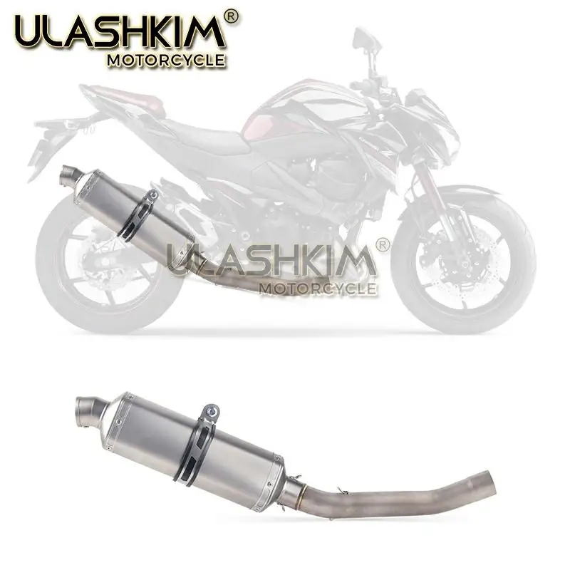 Мотоцикл глушитель Escape средняя ссылка труба полная система без шнуровки для Kawasaki