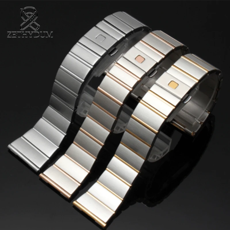 Серия Double Eagle стальной ремешок цепочка для часов мужчин и женщин 23 25 мм со