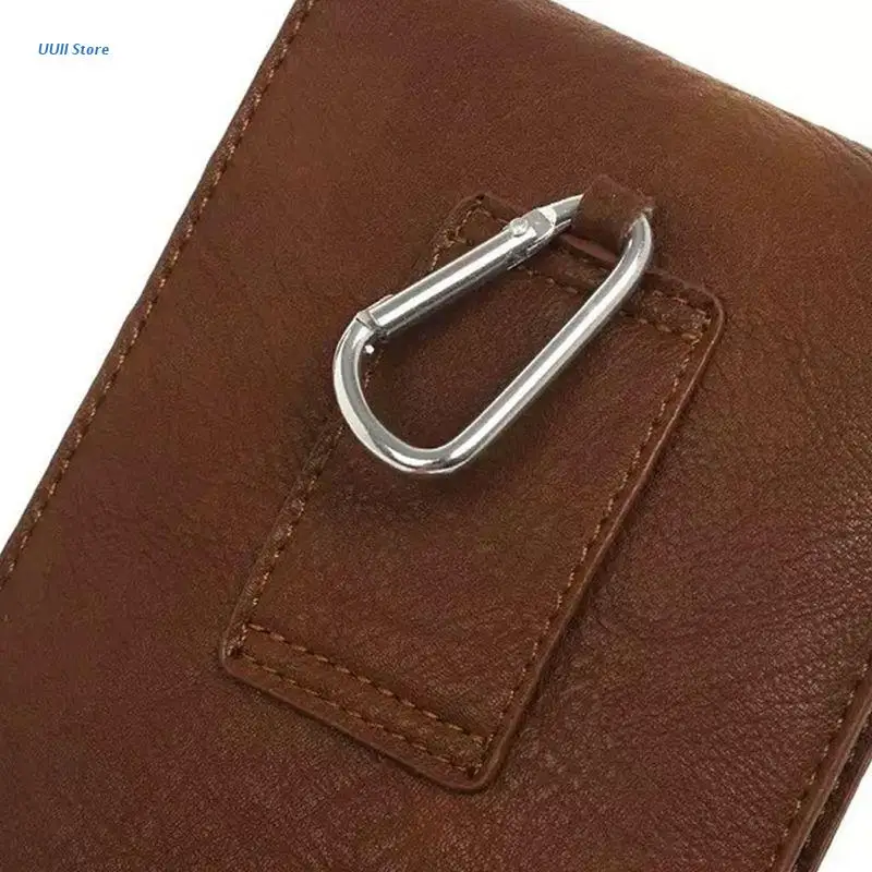 

XX9D Universal Phone Waist Bag Flip Faux Leather Pockets Model Belt Pouch Holster New