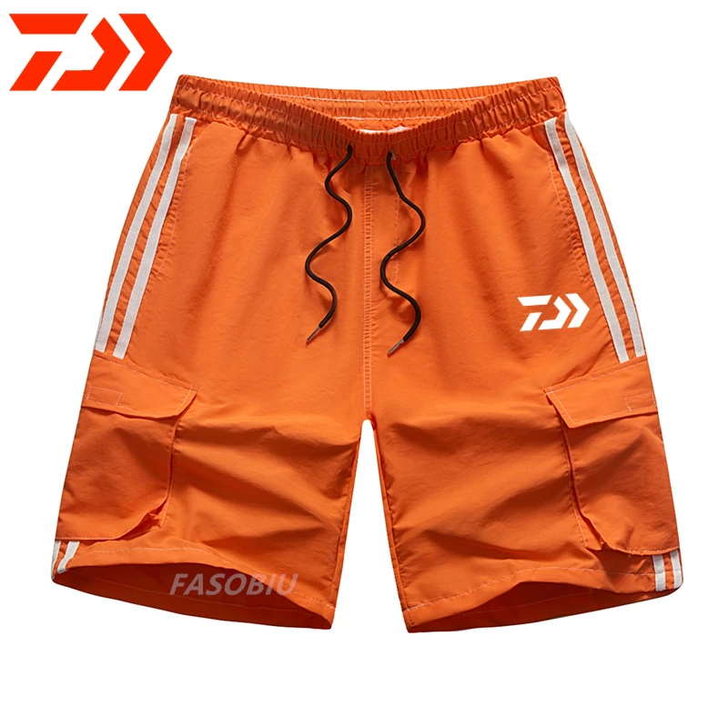 

New Daiwa Men Outdoor Fishing Shorts Summer Sport Cotton Quick Dry Men Multi-pocket Fishing Clothing Breathable Fishing Pants
