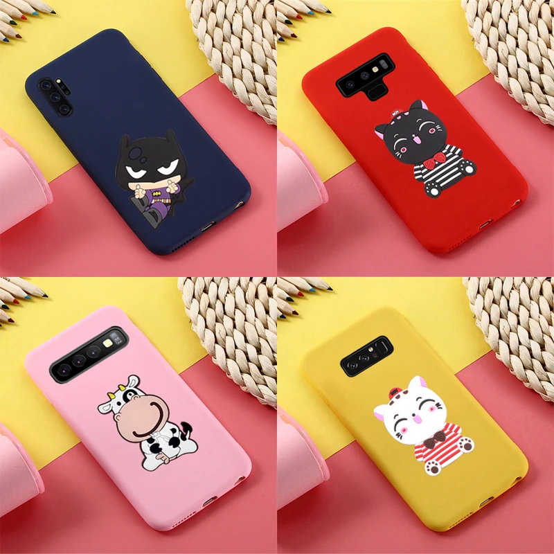 Чехол TRISEOLY для samsung Galaxy S10 5G Plus S10e Note 10 9 8 5 Мягкий силиконовый Бэтмен корова