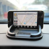 40hotphone holder single slot anti slip black universal dashboard phone pad mat for car