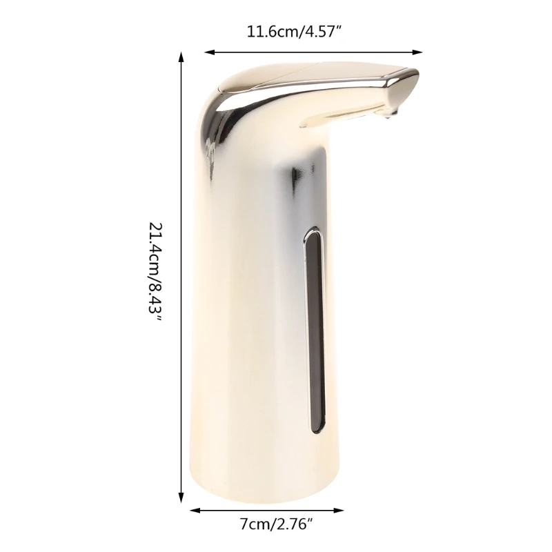 

400ML Automatic Soap Dispenser Infrared Touchless Liquid Smart Sensor Hands Free Sanitizer Induction Shampoo Disinfectant