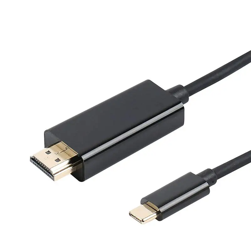Тип USB C(Thunderbolt 3) к HDMI в формате 4K UHD 1 8 м кабель 3 (USB-C) адаптеру со штыревыми