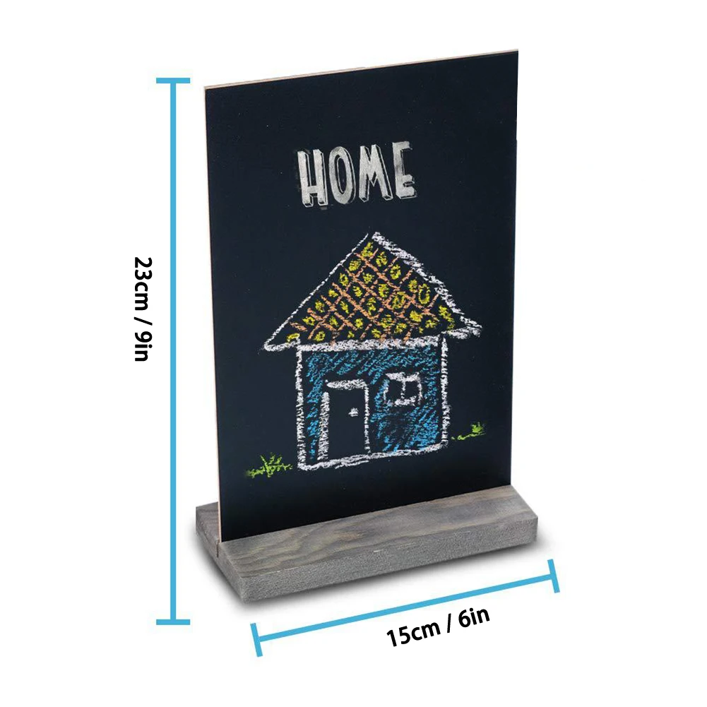 

Wood Mini Blackboard Logo, Blackboard Mark Small Blackboard Message Board Blackboard Label Board for Wedding Party Decoration