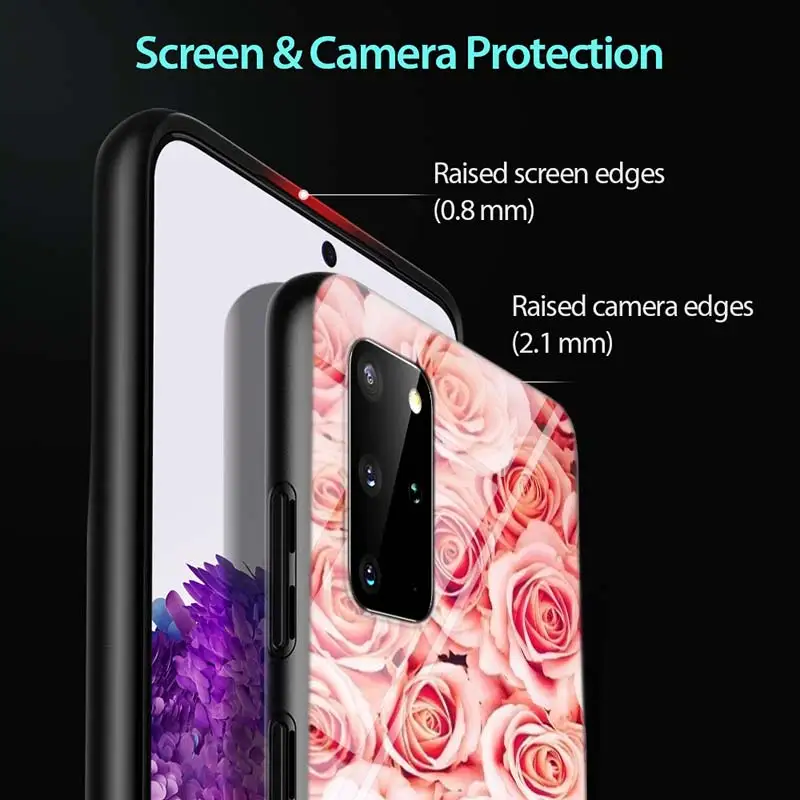 

Large swath of pink flowers For Samsung Galaxy A71 A51 (5G) A41 A31 2020 A21S A11 A90 A70S A10S A30S A50S Gloss Black Phone Case