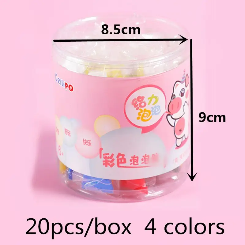 

Safe Magic Bubble Glue Toy Blowing Colorful Bubble Ball Plastic Balloon