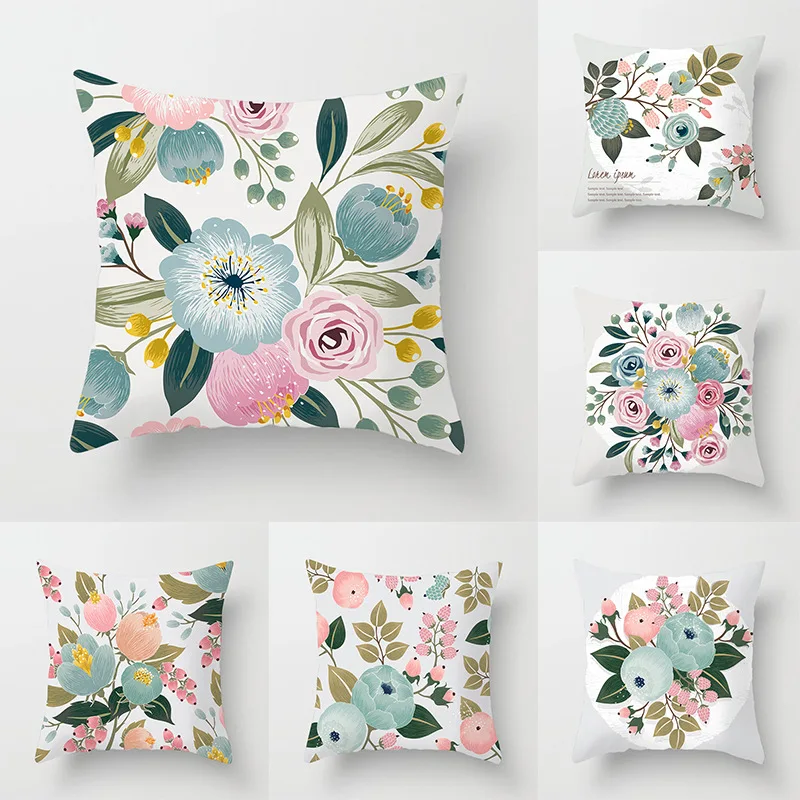 Чехол Elife для подушки с листьями в американском тропическом стиле чехол дивана из