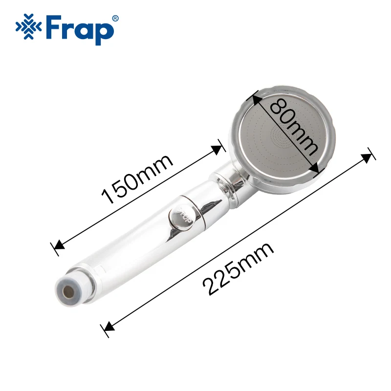 Frap трехступенчатая Регулировка водосберегающая круглая душевая головка ABS
