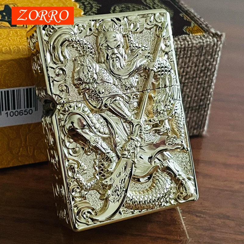 

Zorro креативная модная латунная винтажная Классическая керосиновая зажигалка аксессуары для мужчин подарок