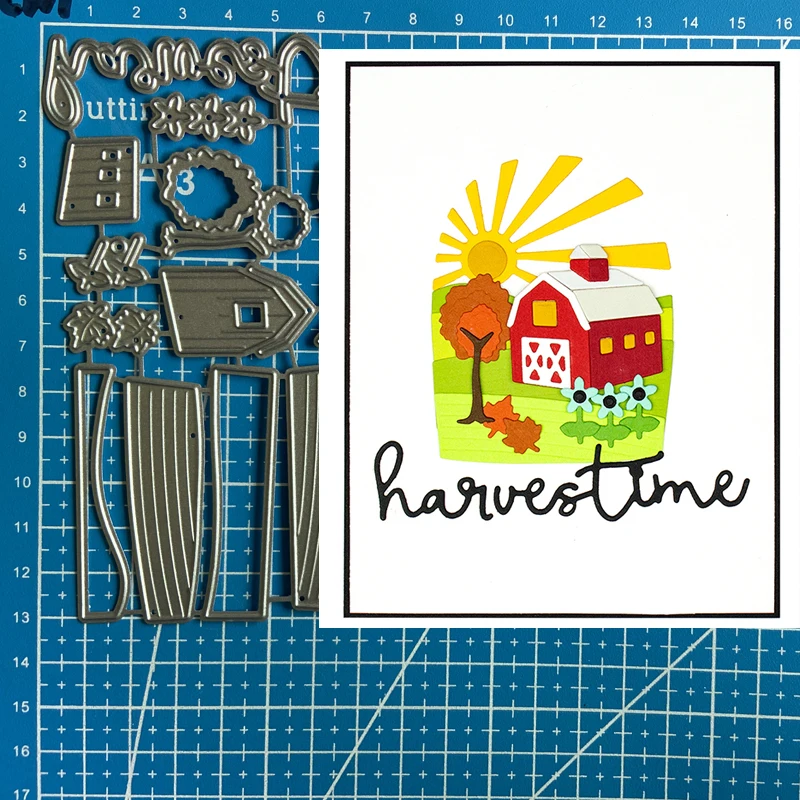 

Металлические Вырубные штампы Lucky богиня ферма сцена Сделай Сам Скрапбукинг Фотоальбом декоративное тиснение бумажные карты рукоделие шта...