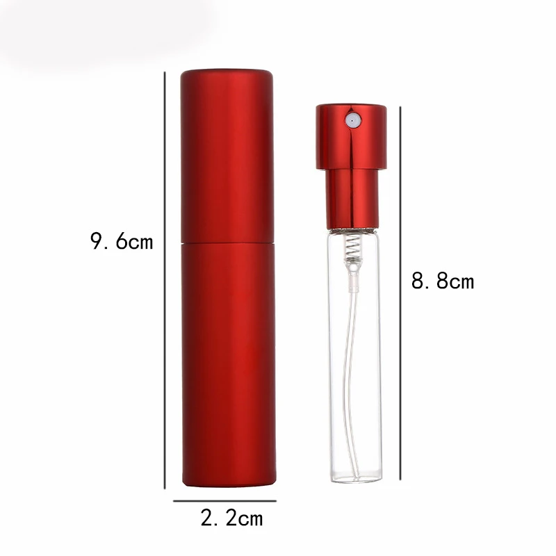 

5ML Mini Perfume Bottle Portable Aluminum Atomizer Refillable Perfume Spray Bottle Empty Cosmetic Atomizer Container For Travel