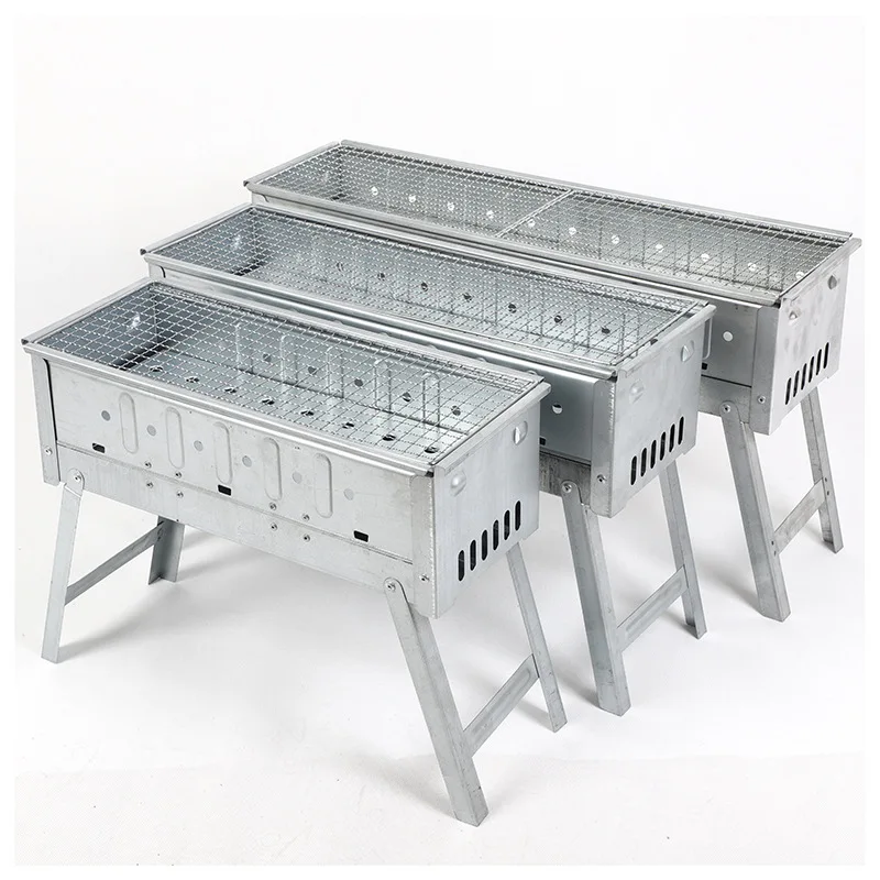 

Foldable BBQ Grills Patio Barbecue Charcoal Grill Stove Stainless Steel Outdoor Camping Picnic Barbecue BBQ Accessories Tools